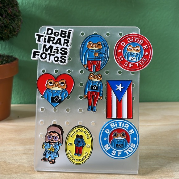 Bad Bunny Debi Tirar Mas Fotos Enamel Pin Set - Picture 2 of 5